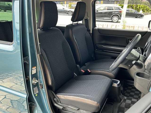 スズキ ハスラー Jスタイル 静岡県 2022(令4)年 5.8万km デニムブルー ガンメタリック 2トーン 社外SDナビ/・CD/・DVD/・Bluetooth/・フルセグTV/・USB/・AM/FM/主要装備/・衝突軽減/・レーンキープ/・コーナーセンサー/・ETC/・シートヒーター（D/N席）/・ステアリングリモコン/・LEDヘッドライト/・フォグランプ/・スマートキー/・プッシュスタート/・社外フロアマット/・純正アルミホイル