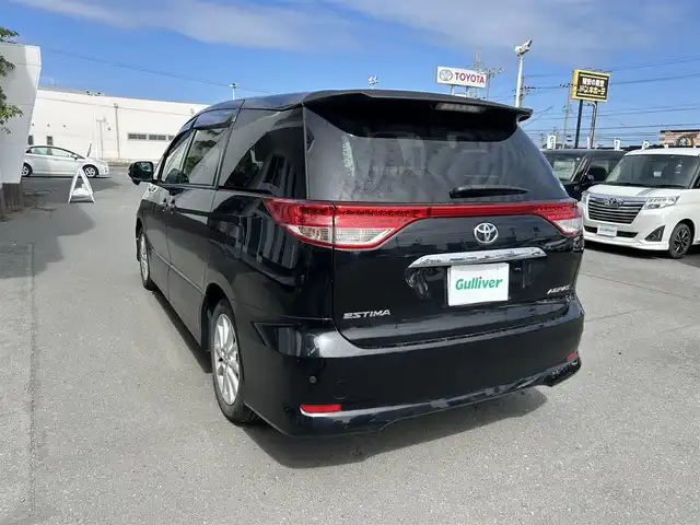 トヨタ エスティマ アエラス Gエディション 静岡県 2010(平22)年 12.8万km ブラック ９インチアルパインナビ/バックカメラ/フルセグテレビ/CD/DVD/Bluetooth/HDMI/コーナーセンサー前後/クルーズコントロール/スマートキー×２/純正17インチアルミホイール