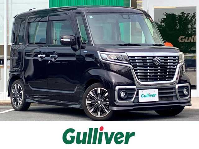 スズキ スペーシア カスタム HYBRID XS ターボ 静岡県 2020(令2)年 5.1万km アーバンブラウンパールメタリック ８型ナビ（ＢＴ，フルセグＴＶ，ＣＤ）/全方位カメラ/ドライブレコーダー/シートヒーター/ＥＴＣ/ターボ/クルーズコントロール/両側パワースライドドア/純正フロアマット/コーナーセンサー/ＬＥＤライト/エンジンスタートボタン/パワーステアリング/パワーウィンドウ/MTモード付きAT/アイドリングスストップ/スマートキー/AAC/USB入力端子/ベンチシート/ハーフレザーシート/ABS/横滑り防止装置/レーンキープアシスト/盗難防止装置/オートライト/オートマチックハイビーム/衝突軽減システム