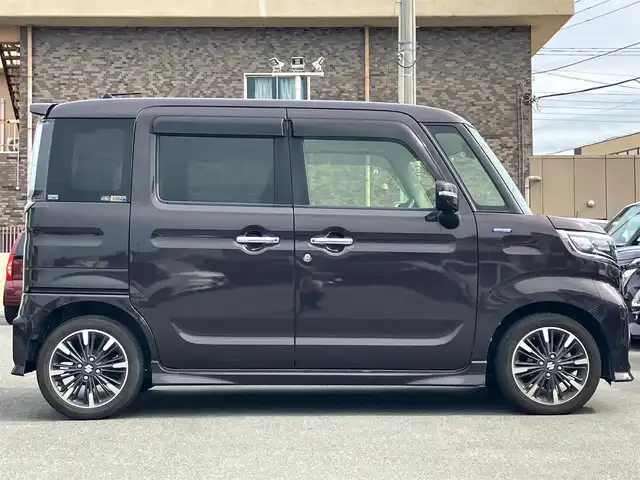 スズキ スペーシア カスタム HYBRID XS ターボ 静岡県 2020(令2)年 5.1万km アーバンブラウンパールメタリック ８型ナビ（ＢＴ，フルセグＴＶ，ＣＤ）/全方位カメラ/ドライブレコーダー/シートヒーター/ＥＴＣ/ターボ/クルーズコントロール/両側パワースライドドア/純正フロアマット/コーナーセンサー/ＬＥＤライト/エンジンスタートボタン/パワーステアリング/パワーウィンドウ/MTモード付きAT/アイドリングスストップ/スマートキー/AAC/USB入力端子/ベンチシート/ハーフレザーシート/ABS/横滑り防止装置/レーンキープアシスト/盗難防止装置/オートライト/オートマチックハイビーム/衝突軽減システム