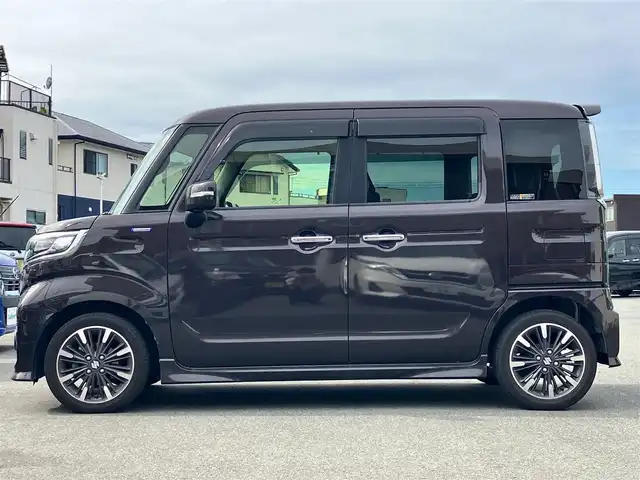 スズキ スペーシア カスタム HYBRID XS ターボ 静岡県 2020(令2)年 5.1万km アーバンブラウンパールメタリック ８型ナビ（ＢＴ，フルセグＴＶ，ＣＤ）/全方位カメラ/ドライブレコーダー/シートヒーター/ＥＴＣ/ターボ/クルーズコントロール/両側パワースライドドア/純正フロアマット/コーナーセンサー/ＬＥＤライト/エンジンスタートボタン/パワーステアリング/パワーウィンドウ/MTモード付きAT/アイドリングスストップ/スマートキー/AAC/USB入力端子/ベンチシート/ハーフレザーシート/ABS/横滑り防止装置/レーンキープアシスト/盗難防止装置/オートライト/オートマチックハイビーム/衝突軽減システム