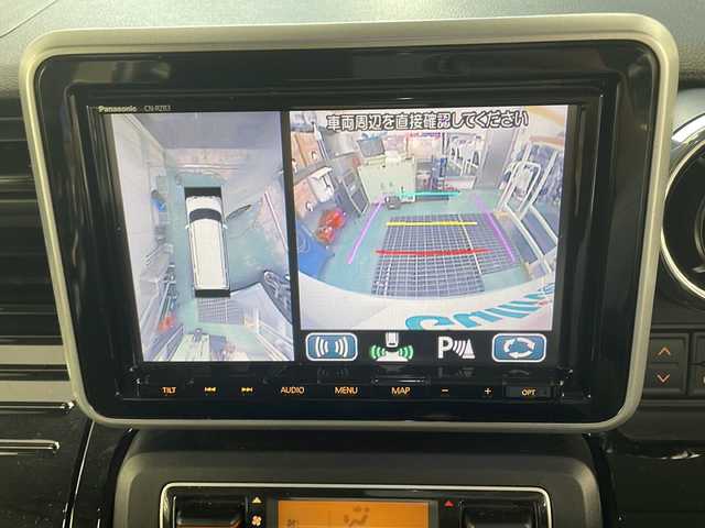 スズキ スペーシア カスタム HYBRID XS ターボ 高知県 2018(平30)年 9.6万km ピュアホワイトパール/ブラック2トーン 純正ナビ/フルセグＴＶ/全方位カメラ/両側パワースライド/シートヒーター/前後ドライブレコーダー/Ｂｌｕｅｔｏｏｔｈ/CD/ＥＴＣ/クルーズコントロール/純正アルミホイール/レーンキープアシスト/盗難防止装置/衝突軽減システム/オートライト/横滑り防止装置