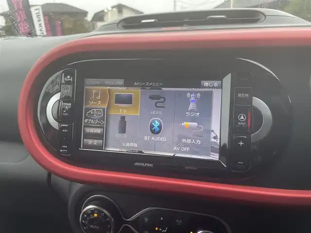 ルノー トゥインゴ インテンス 栃木県 2018(平30)年 1万km 赤 ワンオーナー/アルパインナビ/フルセグTV/Bluetooth/ETC/クルーズコントロール/オートライト/バックソナー