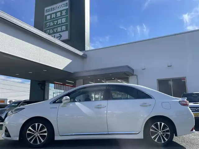 トヨタ ＳＡＩ G 熊本県 2015(平27)年 4.5万km ホワイトパールクリスタルシャイン 純正ナビ/【ワンセグTV/Bluetooth/CD/DVD/AUX】/バックカメラ/クルーズコントロール/車両接近通報装置/後席電動サンシェード/電動チルト/純正16インチAW/ステアリングスイッチ/前後ドライブレコーダー/ビルトインETC/前席パワーシート/シートヒーター/オートライト/オートワイパー/プッシュスタート/スマートキー/取扱説明書