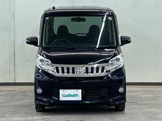 三菱 ｅＫスペース カスタムG 道央・札幌 2014(平26)年 6.8万km アメジストブラック 4WD//社外ナビ//スマートキー//プッシュスタート//片側パワースライドドア//ディスチャージライト