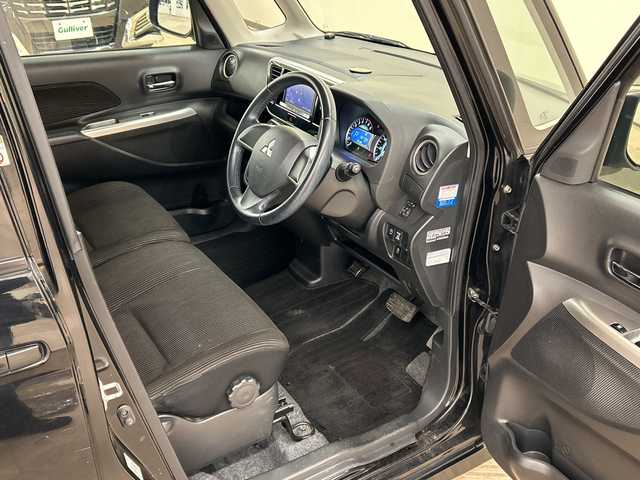 三菱 ｅＫスペース カスタムG 道央・札幌 2014(平26)年 6.8万km アメジストブラック 4WD//社外ナビ//スマートキー//プッシュスタート//片側パワースライドドア//ディスチャージライト