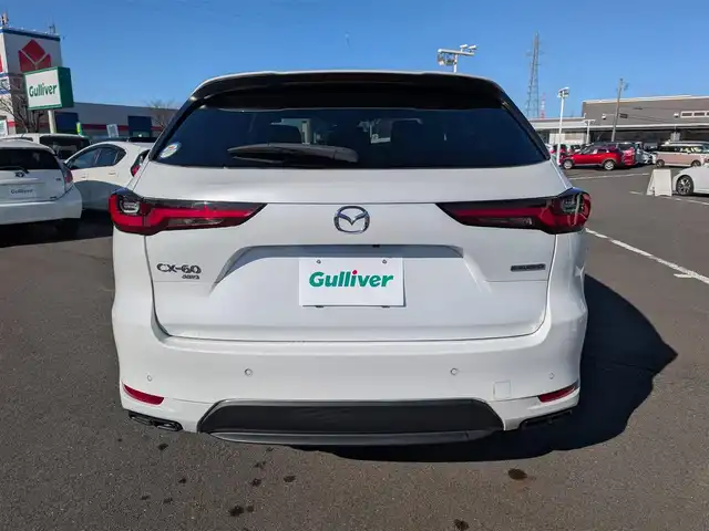 マツダ ＣＸ－６０ XD HV エクスクルーシブスポーツ 福井県 2023(令5)年 2.3万km ロジウムホワイトプレミアムメタリック 純正ナビ/・フルセグ/・Bluetooth/・Apple CarPlay対応/スマートブレーキサポート/・前後誤発信抑制/・標識認識機能/・レーンキープアシスト/全方位モニター/パノラマサンルーフ/パワーバックドア/前席パワーシート/前席エアーシート/全席シートヒーター/ステアリングリモコン/置くだけ充電/オートリトラミラー/電子制御パーキング/ブラインドスポットモニター/純正20インチアルミ/LEDヘッドライト/黒レザーシート/社外前後ドライブレコーダー/USB・HDMI端子/レーダークルーズコントロール