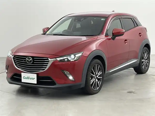 マツダ ＣＸ－３ XD ツーリング 福岡県 2015(平27)年 5.2万km ソウルレッドプレミアムメタリック メーカーナビ（ＢＴ，フルセグＴＶ）　/バックカメラ　/ＥＴＣ　/ＨＵＤ　/ＡＣＣ　/コーナーセンサー　/衝突被害軽減ブレーキ　/レーンキープ　/ＢＳＭ　/アイドリングストップ　/ＭＴモード付き　/純正１８インチＡＷ　/ＬＥＤ
