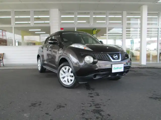 日産 ジューク 15RX 千葉県 2011(平23)年 5.9万km メテオライトブラウン 純正ナビ、ワンセグTV/バックカメラ/純正オーディオ【CD/SD/AUX】/ヘッドライトレベライザー/プッシュスタート/電動格納ウィンカーミラー/ETC、スペアキー/取扱説明書/ナビ取扱説明書/新車時保証書/整備記録簿(H24/26/28/30/R2/4/6)