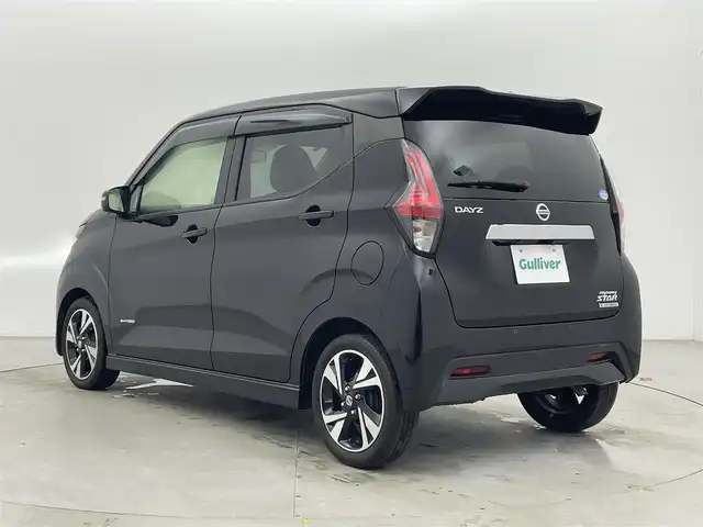 日産 デイズ ハイウェイスターG ターボ 富山県 2020(令2)年 3.8万km ブラック 純正9インチナビ/フルセグTV/Bluetooth/DVD/アラウンドビューモニター/ETC2.0/純正ドラレコ /レザーシートカバー/前後コーナーセンサー/エマージェンシーブレーキ/LEDヘッドライト/オートライト /アイドリングストップ