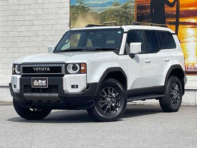 トヨタ ランドクルーザー ２５０ VX 愛知県 2024(令6)年 0.2万km プラチナホワイトパールマイカ トヨタセーフティセンス/丸目LEDヘッドライト/オートマチックハイビーム/12.3インチディスプレイオーディオナビ/全方位カメラ/ビルトインETC2.0/サンルーフ/レザーシート/シートベンチレーション/デジタルインナーミラー/電動パーキングブレーキ/純正18インチアルミホイール/パワーバックドア/ブラインドスポットモニター/プッシュスタート/スマートキー