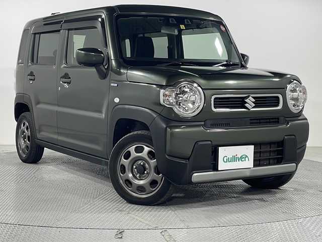 スズキ ハスラー HYBRID G 広島県 2020(令2)年 4.3万km クールカーキPM 禁煙/社外ナビ/・Bluetooth接続/・CD/DVD再生機能/・フルセグテレビ/シートヒーター（運転席／助手席）/ドライブレコーダー/ビルトインＥＴＣ/コーナーセンサー/オートマティックハイビーム/衝突軽減/レーンキープアシスト/誤発進抑制/カーテンエアバッグ