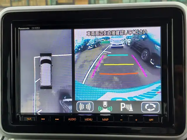スズキ スペーシア ギア HYBRID XZ 東京都 2020(令2)年 1.9万km オフブルーメタリック/ガンメタリック2トーンルーフ 純正8インチナビ(CN-RZ853)/【FM/AM/SD/ipod/TV/USB/BT/MM】/全方位モニター/ビルトインETC/両側電動スライドドア/前後ドライブレコーダー/LEDヘッドライト/フォグランプ/衝突被害軽減ブレーキ/車線逸脱警報機能/パーキングソナー/横滑り防止装置/USBポート/HUD/ルーフレール/プッシュスタート/スマートキー/スペアキー