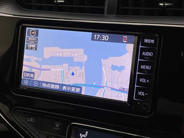 トヨタ アクア 宮崎県 2019(平31)年 4.4万km ダークブルーマイカ 純正メモリーナビ/　CD　BTオーディオ　ワンセグTV/バックカメラ/プリクラッシュセーフティ/クリアランスソナー/PKSB/先行車発信お知らせ/レーンディパーチャーアラート/オートマチックハイビーム/オートライト/ステアリングリモコン/前後ドライブレコーダー/ビルトインETC/純正フロアマット/電動格納ミラー/スマートキー