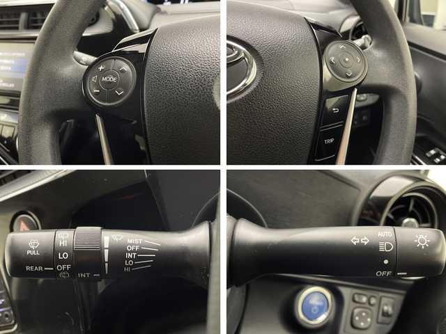 トヨタ アクア 宮崎県 2019(平31)年 4.4万km ダークブルーマイカ 純正メモリーナビ/　CD　BTオーディオ　ワンセグTV/バックカメラ/プリクラッシュセーフティ/クリアランスソナー/PKSB/先行車発信お知らせ/レーンディパーチャーアラート/オートマチックハイビーム/オートライト/ステアリングリモコン/前後ドライブレコーダー/ビルトインETC/純正フロアマット/電動格納ミラー/スマートキー