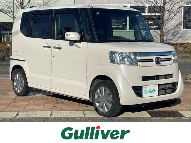 ホンダ Ｎ ＢＯＸ G SSパッケージ 福島県 2017(平29)年 7.9万km プレミアムホワイトパールⅡ 純正ナビゲーション/型番：VXM-174VFXi/【CD/DVD/SD/TV】/両側パワースライドドア/バックカメラ/ビルトインETC/純正エンジンスターター/前席シートヒーター/HIDヘッドライト/・オートライト/スマートキー/・プッシュスタート/シートバックテーブル/リアドアシェード/ステアリングリモコン/純正フロアマット/ドアバイザー