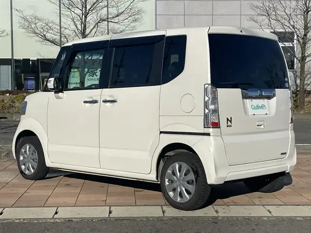 ホンダ Ｎ ＢＯＸ G SSパッケージ 福島県 2017(平29)年 7.9万km プレミアムホワイトパールⅡ 純正ナビゲーション/型番：VXM-174VFXi/【CD/DVD/SD/TV】/両側パワースライドドア/バックカメラ/ビルトインETC/純正エンジンスターター/前席シートヒーター/HIDヘッドライト/・オートライト/スマートキー/・プッシュスタート/シートバックテーブル/リアドアシェード/ステアリングリモコン/純正フロアマット/ドアバイザー