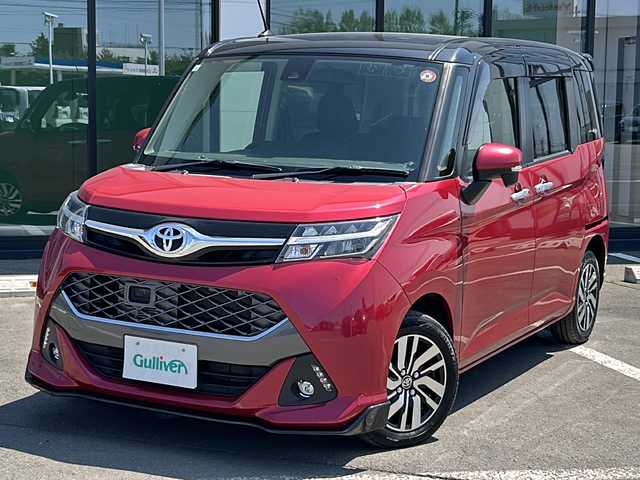 トヨタ タンク カスタムG S 道東・釧路十勝 2018(平30)年 3.7万km ブラックマイカ/マゼンダベリーメタリック ・寒冷地仕様/・４WD/・社外7インチメモリーナビゲーション/（ワンセグTV、CD、USB、FM、AM）/・両側パワースライドドア/・クルーズコントロール/・スマートキー/・プッシュスタート/・衝突被害軽減ブレーキ/・アイドリングストップ/・横滑り防止装置/・オートライトLED/・ワイパーデアイサー/・ステアリングスイッチ/・オートエアコン/・純正14インチAW