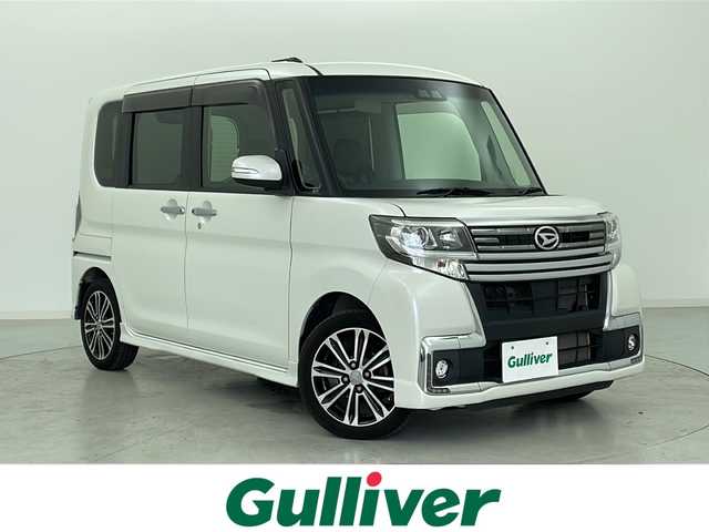 ダイハツ タント カスタム RS トップED SA Ⅲ 宮城県 2017(平29)年 5.4万km パールホワイトⅢ ワンオーナー/スマートアシストIII	/・衝突回避支援ブレーキ機能	/・車線逸脱警報機能	/・オートハイビーム/バックカメラ/純正8型ナビ　地図SD無/・SD.BT.USB.HDMI/フルセグTV/両側パワースライドア/運転席シートヒーター/合皮シート/ETC/LEDヘッドライト/LEDフォグランプ/プッシュスタート/スマートキー/横滑り防止装置/アイドリングストップ/ステアリングスイッチ/純正15inAW/純正フロアマット/ロールサンシェード