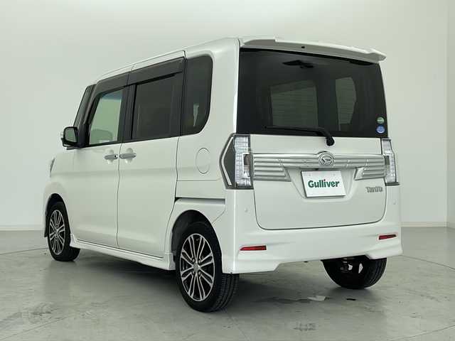 ダイハツ タント カスタム RS トップED SA Ⅲ 宮城県 2017(平29)年 5.4万km パールホワイトⅢ ワンオーナー/スマートアシストIII	/・衝突回避支援ブレーキ機能	/・車線逸脱警報機能	/・オートハイビーム/バックカメラ/純正8型ナビ　地図SD無/・SD.BT.USB.HDMI/フルセグTV/両側パワースライドア/運転席シートヒーター/合皮シート/ETC/LEDヘッドライト/LEDフォグランプ/プッシュスタート/スマートキー/横滑り防止装置/アイドリングストップ/ステアリングスイッチ/純正15inAW/純正フロアマット/ロールサンシェード