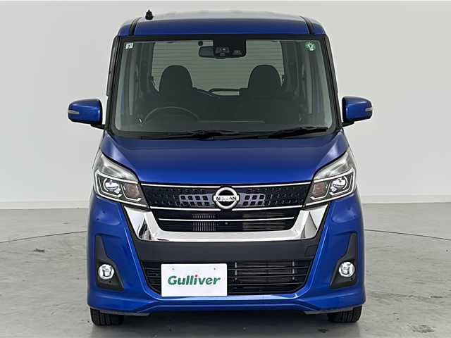 日産 デイズ ルークス ハイウェイスター Gターボ 宮城県 2017(平29)年 7.1万km オーシャンブルーP インテリジェントエマージェンシーブレーキ/アラウンドビューモニター/車線逸脱警報/オートハイビーム/純正7インチSDナビ/・BT.SD.CD.DVD/フルセグTV/両側パワースライドドア/ステアリングスイッチ/ETC/プッシュスタート/スマートキー/アイドリングストップ/LEDヘッドライト/フォグライト/純正フロアマット/純正17インチAW/純正ドアバイザー/シートバックテーブル/ロールサンシェード