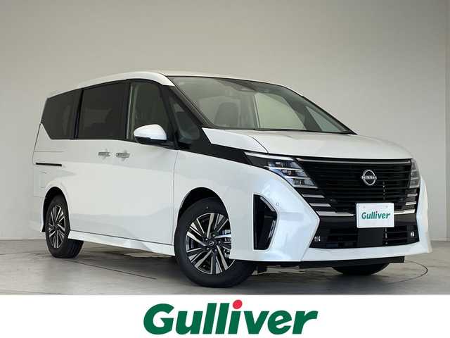 日産 セレナ e－パワー ハイウェイスター V 愛知県 2025(令7)年 0.1千km プリズムホワイト プロパイロット緊急停止支援システム/登録済未使用車/純正12.3型ディズプレイオーディオナビ/全方位カメラ/両側パワースライドドア/レーダークルーズコントロール/バックカメラ/ハンズフリースライドドア/コーナーセンサー/ワイヤレス充電器/純正アルミホイール/ETC2.0/ブラインドスポットモニター/LEDヘッドライト/インテリジェントミラー/リアオートエアコン/オートマチックハイビーム/ドライブレコーダー/衝突軽減システム/フルセグ/Bluetooth/ステアリングスイッチ/スマートキー/プッシュスタート