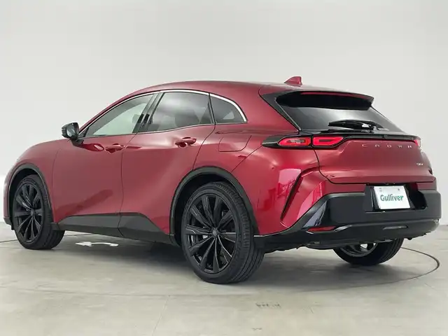 トヨタ クラウン スポーツ Z 愛知県 2025(令7)年 0.1万km 赤 有償カラー【エモーショナルレッドIII】/トヨタセーフティセンス/　・プリクラッシュセーフティ/　・レーンキープアシスト/　・アダプティブクルーズコントロール/　・ブラインドスポットモニター/トヨタチームメイト/純正ナビ/　ーBT/フルセグTV/USB/AppleCarPlay/AndroidAuto/パノラミックビューモニタ-/前後純正ドラレコ/ＥＴＣ２．０/ベージュ革/シートヒーター/ベンチレーション/タイプＣ２口/置くだけ充電/純正スペアタイヤ車載/純正２１インチアルミ