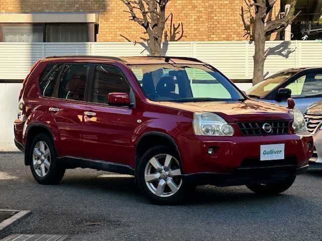 日産 エクストレイル 20Xtt 東京都 2010(平22)年 6.7万km バーニングレッド 登録時６６４５５km/ETC/純正フロアマット/４WD/CD/ワンセグテレビ/Bluetooth/シートヒーター