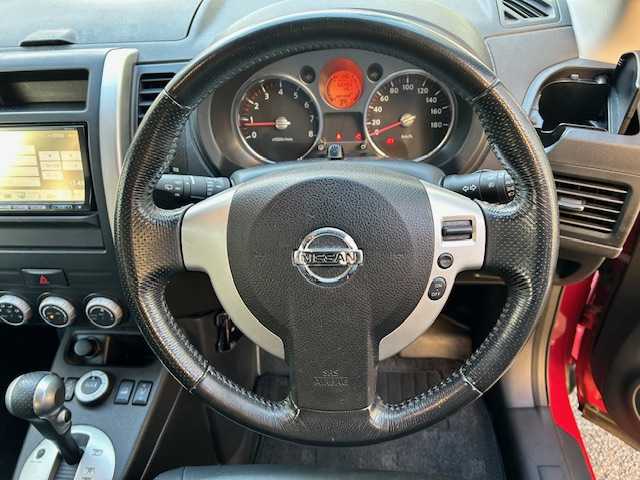 日産 エクストレイル 20Xtt 東京都 2010(平22)年 6.7万km バーニングレッド 登録時６６４５５km/ETC/純正フロアマット/４WD/CD/ワンセグテレビ/Bluetooth/シートヒーター