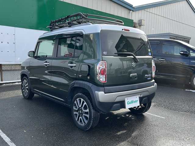 スズキ ハスラー Jスタイル Ⅱ ターボ 福島県 2016(平28)年 8.8万km クールカーキパールメタリック/ホワイト2トーンルーフ スズキセーフティサポート/・衝突被害軽減ブレーキ/・車線逸脱警報装置/・誤発進抑制装置/・ふらつき警報機能/・先行車発進お知らせ機能/社外ナビ/・型番：MDR-RC175/・フルセグTV/BT/CD/DVD/iPod/SD/FM/AM/前後ドライブレコーダー/・型番：MDR-RC175/革張りステアリング/・ステアリングスイッチ/・パドルシフト/・クルーズコントロール/ベンチシート/・フルフラットシート/・D+N席シートヒーター/ダウンヒルアシストコントロール/電動格納ミラー/・ウィンカーミラー/プッシュスタート/・スマートキー/・スペアキー1本/ルーフレール/LEDヘッドライト/・フォグランプ/・オートライト/純正ドアバイザー/純正15インチAW