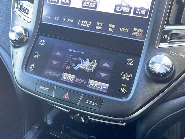 トヨタ クラウン ハイブリッド アスリートG 東京都 2017(平29)年 3.2万km プレシャスブラックパール ワンオーナー/純正メモリナビ/CD/DVD/BT/フルセグテレビ/バックカメラ/ウィンカーミラー/クルーズコントロール/プッシュスタート/ドアバイザー/ETC/レザーシート/パワーシート/シートヒーター/エアーシート/ハンドルヒーター/前後ドラレコ/前後コーナーセンサー/PCS/BSM/社外AW付スタッドレス4本積載