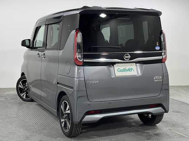 日産 ルークス HWS Gターボ プロパイロットED 広島県 2020(令2)年 3.2万km チタニウムグレーメタリック プロパイロット/インテリジェントアラウンドビューモニター/純正9型ナビ(MM319D-L)/・Bluetooth/・フルセグテレビ/・CD/DVD/両側パワースライドドア/インテリジェントエマージェンシーブレーキ/車線逸脱警報/踏み間違い衝突防止アシスト/オートマチックハイビーム/LEDヘッドランプ/LEDフロントフォグランプ/電動パーキングブレーキ/オートブレーキホールド/革巻きステアリングホイール/ドライブレコーダー/ETC/スマートキー