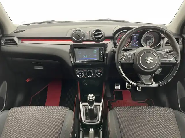 スズキ スイフト スポーツ セーフティPKG 愛知県 2019(令1)年 4.7万km チャンピオンイエロー 社外ナビ　フルセグＴＶ　Ｂｌｕｅｔｏｏｔｈ　バックカメラ　ＥＴＣ　デュアルセンサーブレーキ　衝突軽減　追従クルコン　車線逸脱　マッドフラップ　ＬＥＤオートライト　フォグランプ　ドライブレコーダー　禁煙