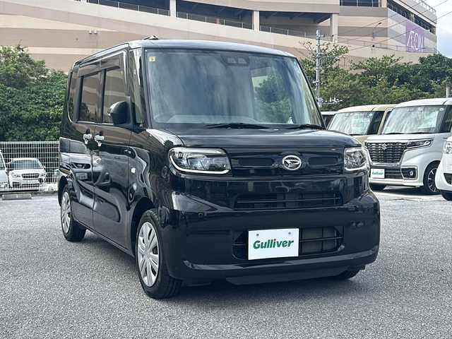 ダイハツ タント X セレクション 沖縄県 2020(令2)年 5.8万km ブラックマイカメタリック 純正ナビ　/　（ＡＭ／ＦＭ／ＣＤ／ＢＴ）　/フルセグＴＶ　/バックモニター　/衝突軽減　/両側パワスラ　/シートヒーター　/LEDヘッドライト　/オートライト　/純正ドラレコ　/フロアマット　/スマートキー