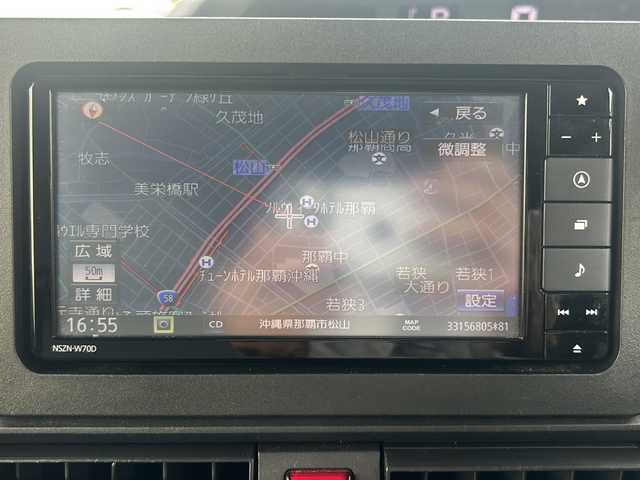 ダイハツ タント X セレクション 沖縄県 2020(令2)年 5.8万km ブラックマイカメタリック 純正ナビ　/　（ＡＭ／ＦＭ／ＣＤ／ＢＴ）　/フルセグＴＶ　/バックモニター　/衝突軽減　/両側パワスラ　/シートヒーター　/LEDヘッドライト　/オートライト　/純正ドラレコ　/フロアマット　/スマートキー