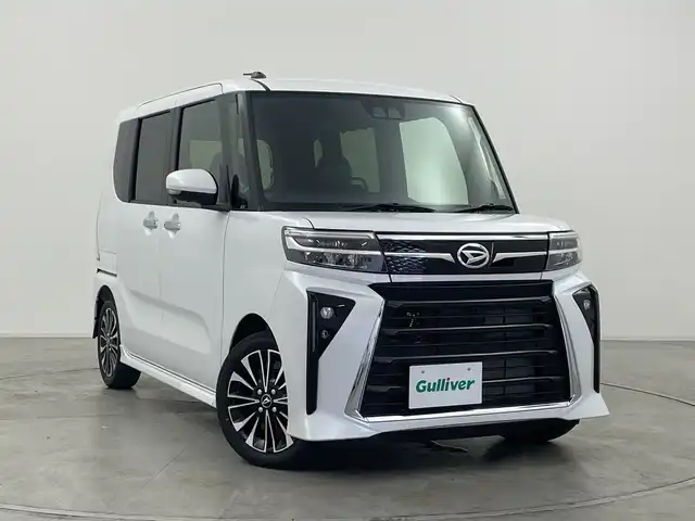 ダイハツ タント カスタム RS 群馬県 2025(令7)年 0.1万km未満 シャイニングホワイトパール 届出済未使用車　純正９型ディスプレイオーディオ　フルセグＴＶ　両側パワースライドドア　横滑り抑制機能　衝突軽減ブレーキ　アイドリングストップ　前席シートヒーター　ＬＥＤライト　純正アルミホイール　禁煙