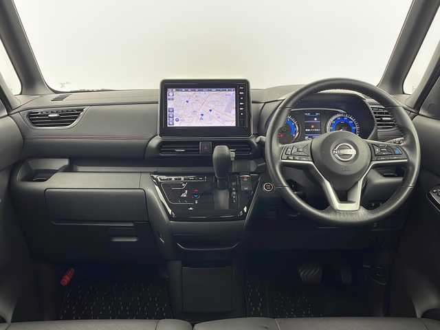 日産 ルークス HWS Gターボ プロパイロットED 栃木県 2023(令5)年 1.8万km チタニウムグレーメタリック 純正HDDナビ/・AM/FM/SD/BT/フルセグ/HDMI/ドラレコ/プロパイロット/エマージェンシーブレーキ/アラウンドビューモニター/先行車発進お知らせ/両側パワースライドドア/デジタルインナーミラー/ナビ連動型ドライブレコーダー/電動パーキング/ステアリングスイッチ/レザーシート/純正マット/電動格納ミラー/取扱説明書