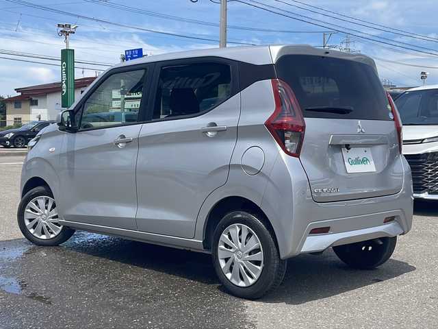 三菱 ｅＫワゴン M 秋田県 2021(令3)年 4.1万km スターリングシルバーM ４WD/ETC/純正AW/Bluetooth/ドアバイザー/運助シートヒーター/車線逸脱警報/先行車発進おしらせ/ふらつき警報/社外ドライブレコーダー