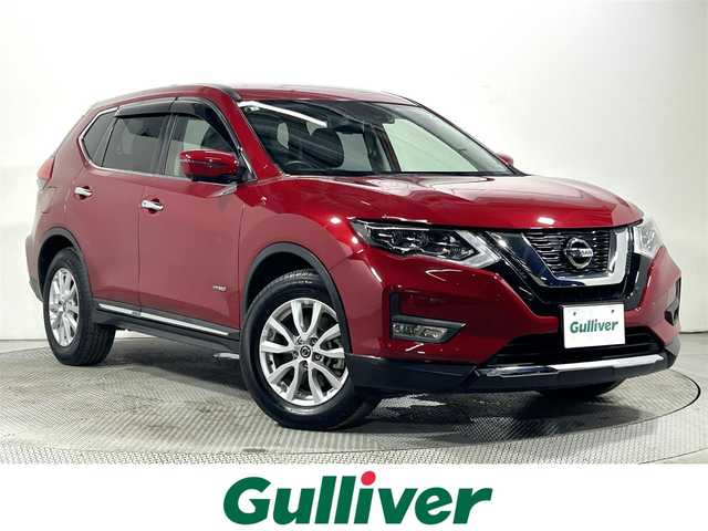 日産 エクストレイル ハイブリッド 20X 大阪府 2017(平29)年 2.6万km ガーネットレッド プロパイロット　純正９ｉｎｃナビＴＶ　３６０カメラ　デジタルインナーミラー　革シート　シートヒーター　電動リアゲート　衝突軽減　レーダーＣ　クリアランスソナー　ＢＳＭ　前後ドラレコ