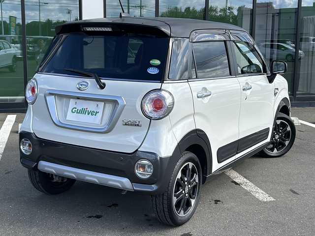 ダイハツ キャスト アクティバ G SAⅡ 道東・釧路十勝 2016(平28)年 2.2万km パールホワイトⅢ ・４WD/・純正8インチSDメモリナビ/（CD・DVD・SD・BT・フルセグ・ラジオ）/・バックカメラ/・テレビキャンセラー/・純正エンジンスターター/・社外前後ドライブレコーダー/・ダウンヒルアシスト/・アイドリングストップ/・横滑り防止装置/・スマートキー/・プッシュスタート/・ドアバイザー/・オートライト/・LＥＤヘッドライト/・純正フロアマット/・ステアリングスイッチ/・社外AＷ付冬タイヤ積込/（2021年製造 ＶＲＸ３ 5mm)