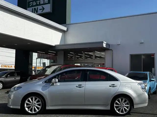 トヨタ ＳＡＩ G 熊本県 2010(平22)年 8.1万km シルバーM 純正ナビ/【フルセグTV/CD/DVD/AUX】/バックカメラ/クルーズコントロール/コーナーセンサー/D席N席パワーシート/革巻きステアリング/ステアリングスイッチ/純正18インチAW/プッシュスタート/スマートキー/オートライト/ETC/純正フロアマット/純正ドアバイザー/ABS/盗難防止装置/保証書/取扱説明書/スペアキー