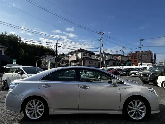 トヨタ ＳＡＩ G 熊本県 2010(平22)年 8.1万km シルバーM 純正ナビ/【フルセグTV/CD/DVD/AUX】/バックカメラ/クルーズコントロール/コーナーセンサー/D席N席パワーシート/革巻きステアリング/ステアリングスイッチ/純正18インチAW/プッシュスタート/スマートキー/オートライト/ETC/純正フロアマット/純正ドアバイザー/ABS/盗難防止装置/保証書/取扱説明書/スペアキー