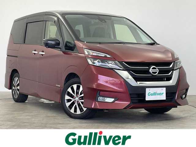 日産 セレナ ハイウェイスターVセレクションⅡ 群馬県 2019(令1)年 9.1万km マルーンレッド 2トーン プロパイロット　純正９インチナビ　アラウンドビューモニター　両側パワースライドドア　ＬＥＤ　純正１６インチＡＷ　ステアリングリモコン　デジタルインナーミラー　ドライブレコーダー　ＥＴＣ　禁煙車