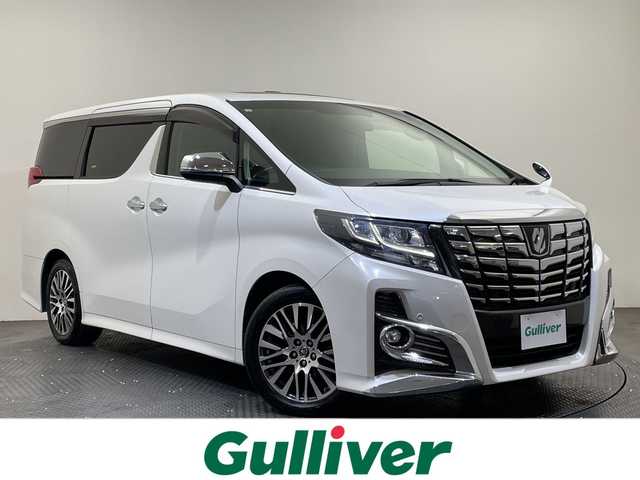 トヨタ アルファード S Cパッケージ 愛媛県 2017(平29)年 9万km ホワイトパールクリスタルシャイン ツインムーンルーフ/純正ナビ/フルセグTV/Bluetooth/バックカメラ/純正12.1型フリップダウンモニター/ETC/LEDヘッドライト/ハーフレザーシート/ウッドコンビハンドル/エグゼクティブパワーシート/レーダークルーズコントロール/パワーバックドア/ステアリングヒーター/ドライブレコーダー