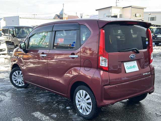 スバル ステラ L スマートアシスト 秋田県 2020(令2)年 1.1万km ファイアークォーツレッドM ワンオーナー/保証書/CD/コーナーセンサー/４WD