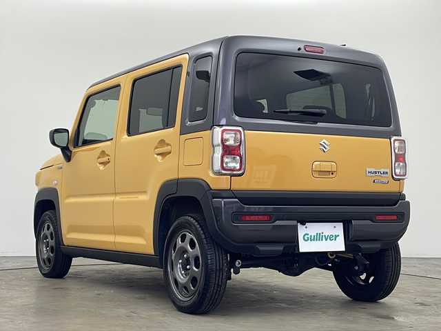 スズキ ハスラー HYBRID G 秋田県 2024(令6)年 0.5万km アクティブイエロー/ガンメタリック2トーン 4WD/セーフティサポート　/社外SDナビ　/　　CD/DVD/BT/フルセグTV/バックカメラ　/レーダークルーズコントロール　/LEDオートライト　/前席シートヒーター　/純正15インチアルミホイール　/オートマチックハイビーム　/アイドリングストップ/レーンキープアシスト/スマートキー　/ETC