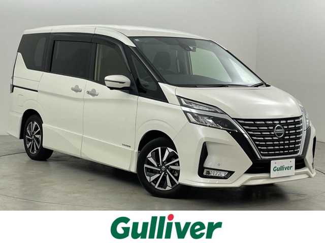 日産 セレナ ハイウェイスター V 福岡県 2020(令2)年 2.3万km ブリリアントホワイトパール 後席モニター　/純正１０型ナビ　/ドラレコ　/ＥＴＣ　/全方位カメラ　/障害物センサー　/ＡＣＣ　/エマージェンシーブレーキ　/レーンキープ　/ＢＳＷ　/パーキングアシスト　/両側電動スライドドア　/Ｗエアコン　/ＬＥＤライト