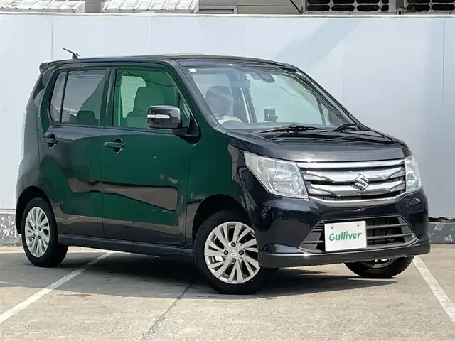 スズキ ワゴンＲ FZ 青森県 2015(平27)年 3.6万km ブルーイッシュブラックパール3 AIS評価4点/ワンオーナー/4WD/社外ポータブルナビ/純正カーオーディオ/【AM/FM/CD/AUX】/ドライブレコーダー/プリクラッシュブレーキ/横滑り防止機能/D席シートヒーター/アイドリングストップ/ヘッドライトレベライザー/ステアリングスイッチ/純正14インチAW/社外AWスタッドレスタイヤ積込/取扱説明書/保証書