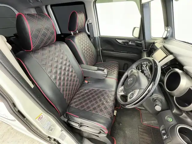 ホンダ Ｎ ＢＯＸ ターボ SSパッケージ 群馬県 2014(平26)年 7.3万km プレミアムホワイトパール 社外７インチナビ　バックカメラ　クルーズコントロール　両側パワースライドドア　衝突軽減ブレーキ　ステアリングスイッチ　パドルシフト　ＨＩＤヘッドライト　オートライト　純正アルミホイール　ＥＴＣ　禁煙車