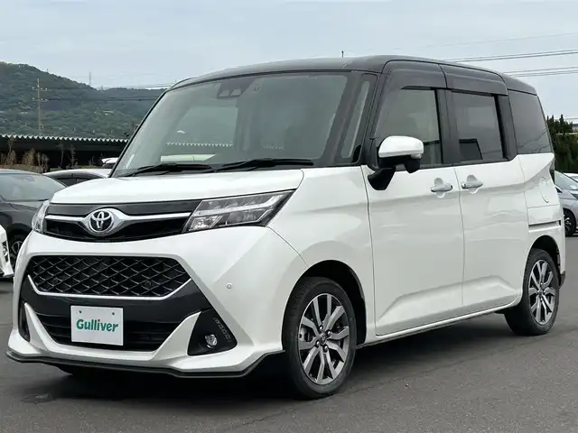 トヨタ タンク カスタムG－T 岡山県 2020(令2)年 3万km ブラックマイカメタリック/パールホワイト2トーン 純正ナビ　/両側パワースライドドア/衝突軽減システム　/クルーズコントロール　/横滑り防止装置　/盗難防止装置　/パーキングアシスト　/Bカメラ　　/純正アルミホイール　　/Bluetooth　/オートマチックハイビーム